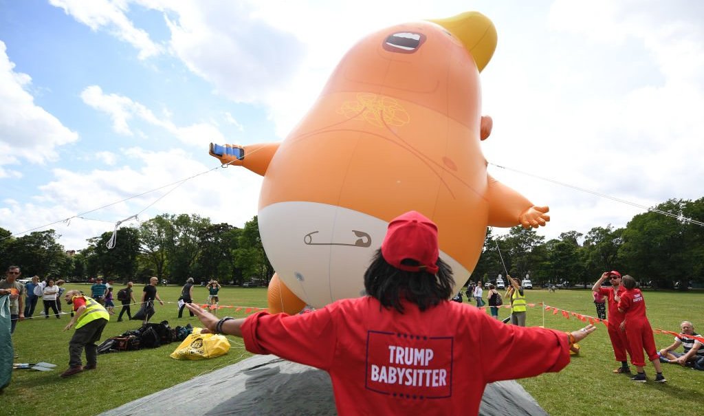 Baby Trump balloon thegrio.com