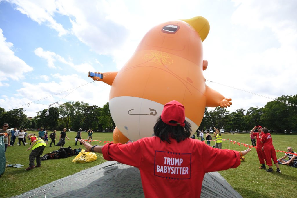 Baby Trump balloon thegrio.com