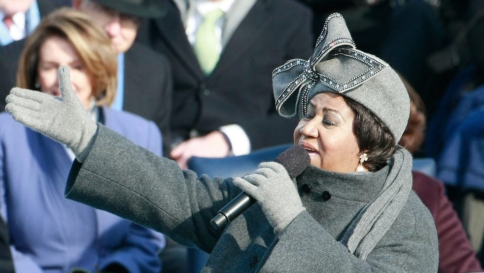 Aretha inauguration