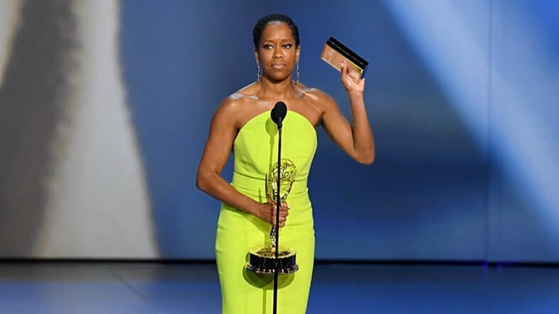 Regina King accepts the Outstanding Lead Actress in a Limited Series or Movie thegrio.com