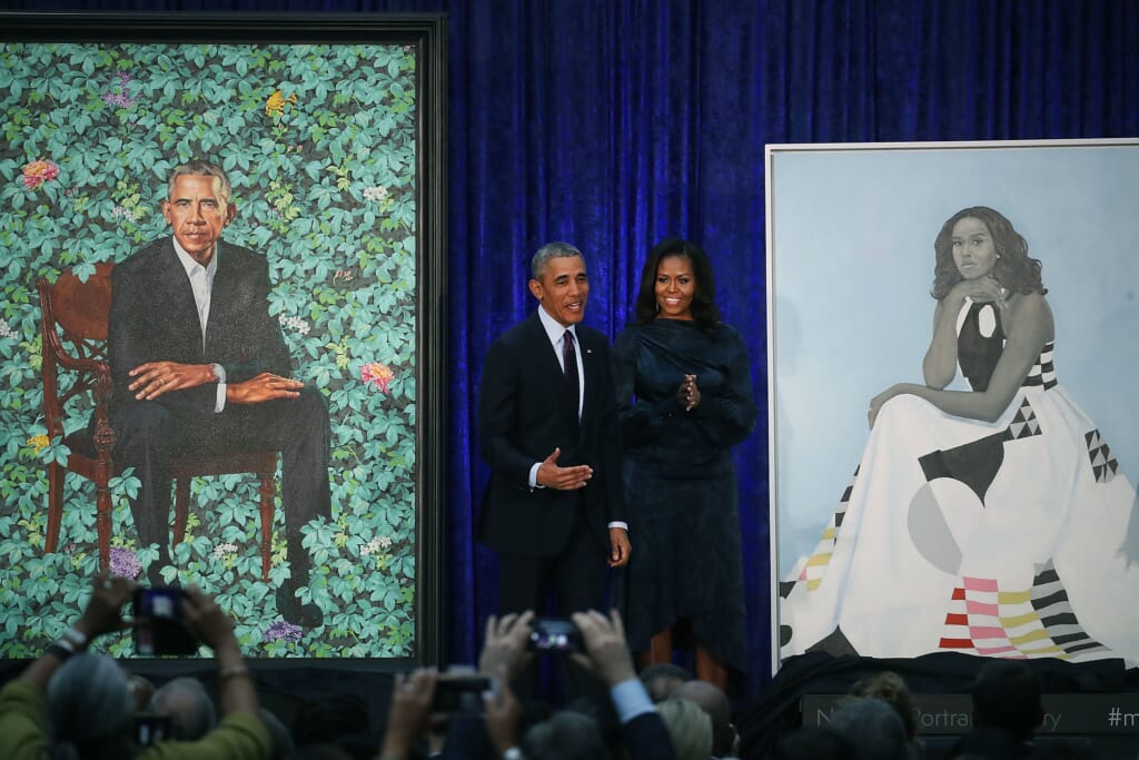 Barack And Michelle Obama Attend Portrait Unveiling At Nat'l Portrait Gallery theGrio.com