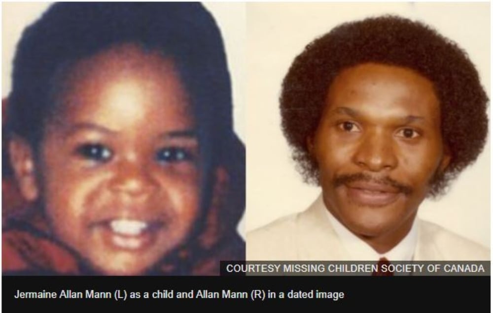 Jermaine Allan Mann (L) as a child and Allan Mann thegrio.com