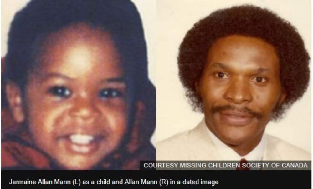 Jermaine Allan Mann (L) as a child and Allan Mann thegrio.com