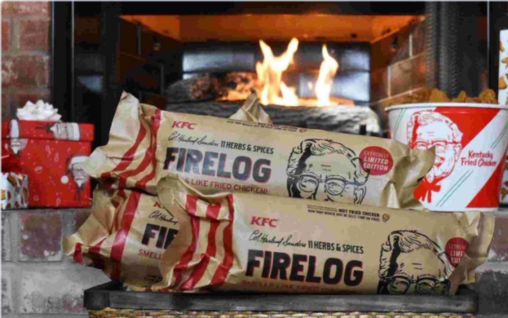 KFC firelog smells like chicken