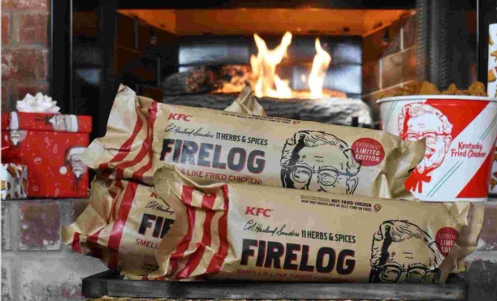 KFC firelog smells like chicken