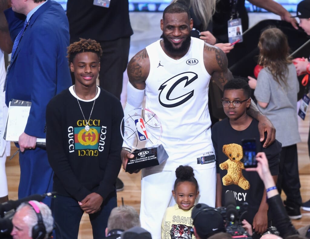 lebron james jr number