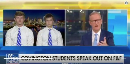 Sam Schroder and Grant Hillman appeared on Fox to defend Covington Catholic students wearing blackface. (Fox News) thegrio.com