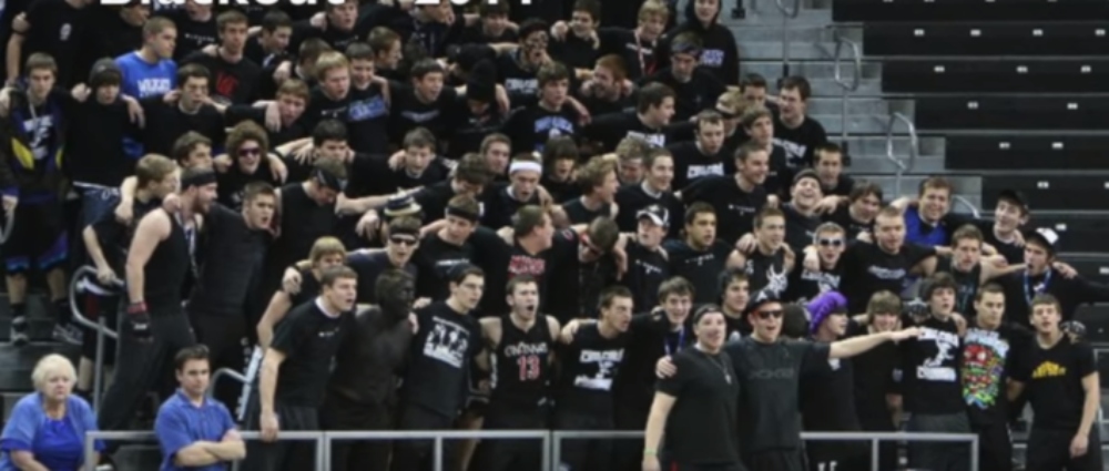 Video circulates showing Covington Catholic students dressed in all black for basketball game. (Youtube) thegrio.com