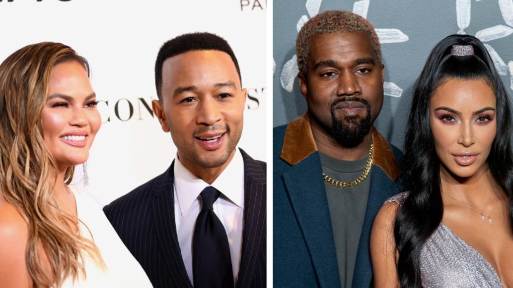 Kanye Kim Kardashian John Legend