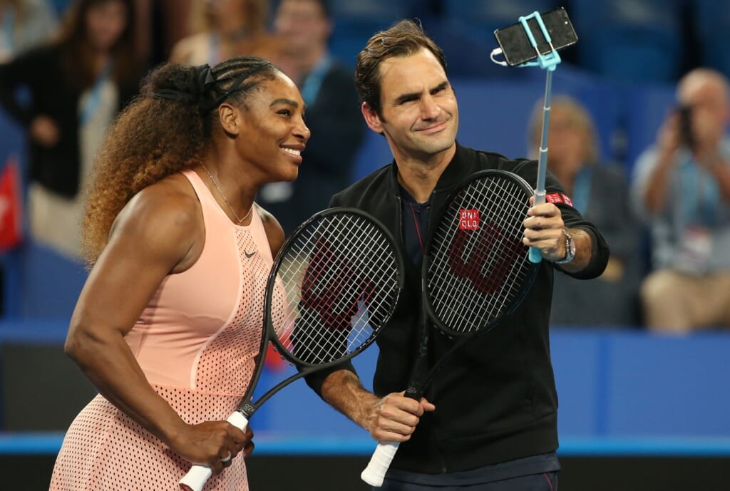 Roger Federer beats Serena Williams in historic tennis battle