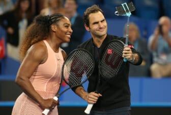 Serena Williams and Roger Federer thegrio.com