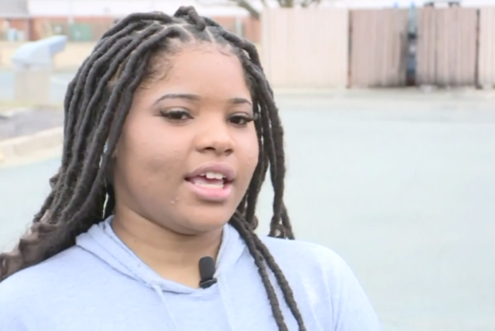 Sukayla Jones, who attends Edwardsville High School in Illinois, says her teacher targeted her for not reciting the pledge of allegiance.