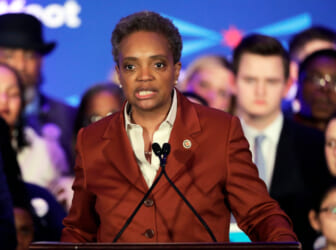 Lori Lightfoot speaks at her election night party Tuesday, April 2, 2019, in Chicago. Lori Lightfoot elected Chicago mayor, making her the first African-American woman to lead the city. (AP Photo/Nam Y. Huh) thegrio.com