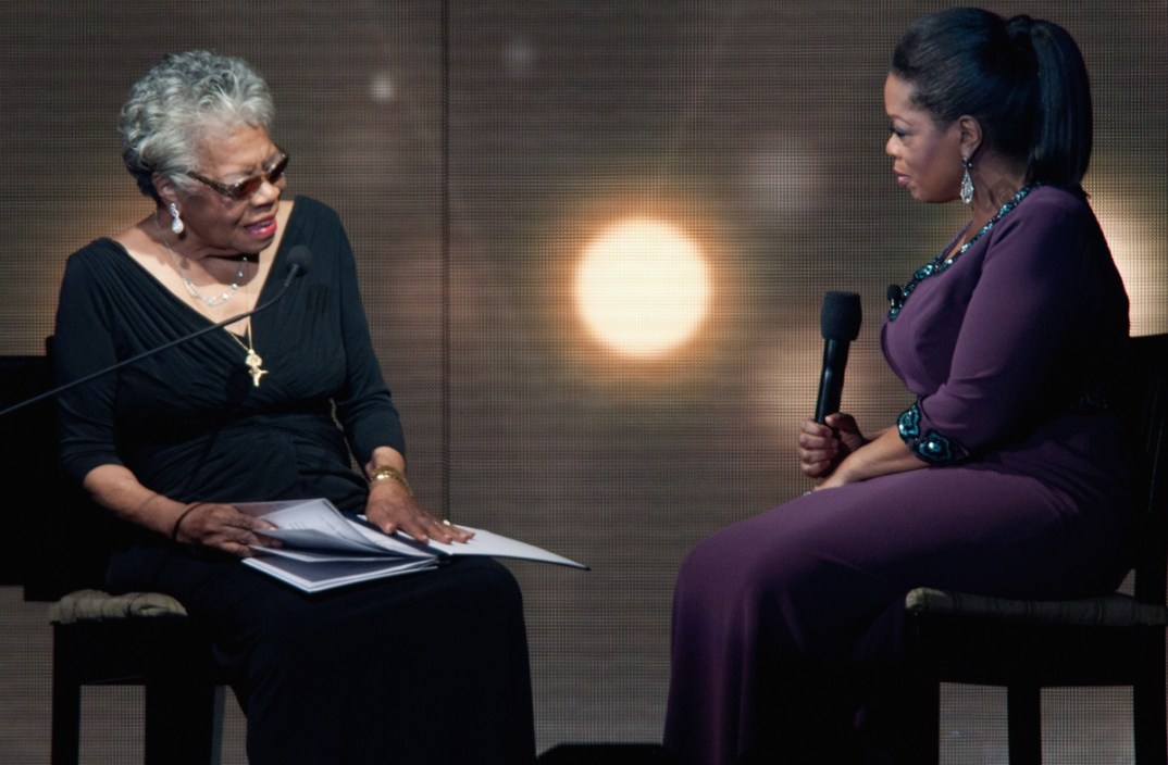 Maya Angelou and Oprah thegrio.com