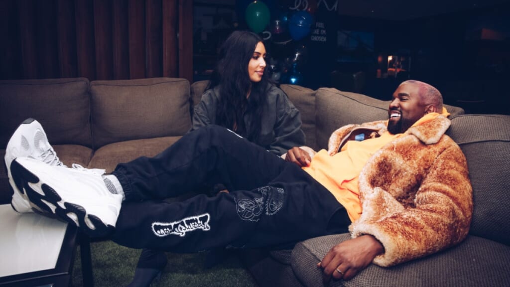 Kim Kardashian West and Kanye West thegrio