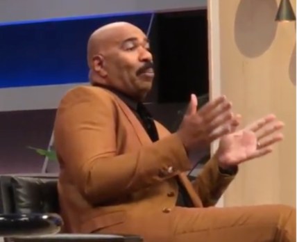 Steve Harvey tells his talk show audience that he's excited about God's plan for his future. (Marjorie Harvey/Instagram)