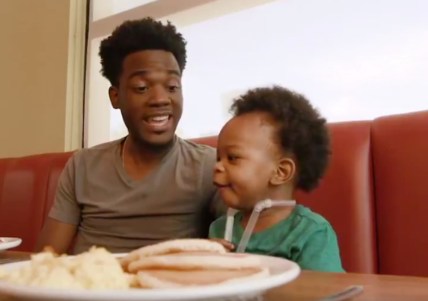 After father and son go viral Denny's stepped in with an offer they couldn't refuse. (Denny's)