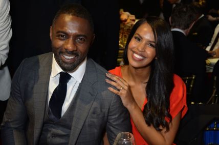 Idris Elba and Sabrina Dhowre attend The 64th Evening Standard Theatre Awards at the Theatre Royal, Drury Lane, on November 18, 2018 in London, England. (Photo by David M. Benett/Dave Benett/Getty Images)
