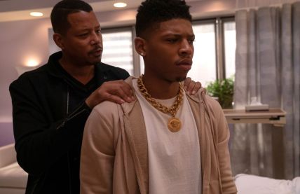 Terrence Howard and Bryshere Y. Gray in the "The Depth of Grief" episode of EMPIRE airing Wednesday, Oct. 31 (8:00-9:00 PM ET/PT) on FOX. (Photo by FOX via Getty Images)