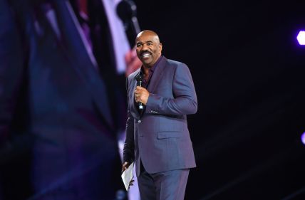 Steve Harvey speaks onstage during 2019 Beloved Benefit at Mercedes-Benz Stadium on March 21, 2019 in Atlanta, Georgia. (Photo by Paras Griffin/Getty Images)