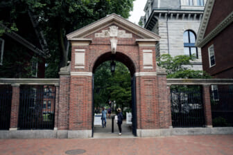A general view of one of the many gates to the Harvard University Campus in the Boston suburb of Cambridge on August 31, 2018 in Boston MA. (Photo by Paul Marotta/Getty Images)