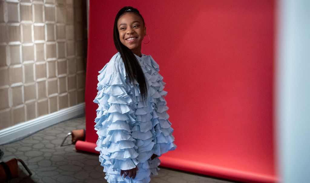 Priah Ferguson attends the Season 3 "Stranger Things" press junket at The London Hotel on June 27, 2019 in West Hollywood, California. (Photo by Emma McIntyre/Getty Images for Netflix)