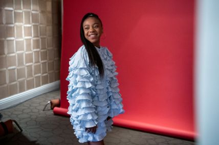 Priah Ferguson attends the Season 3 "Stranger Things" press junket at The London Hotel on June 27, 2019 in West Hollywood, California. (Photo by Emma McIntyre/Getty Images for Netflix)