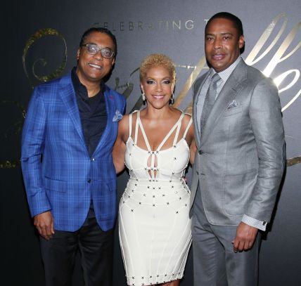 Chairman of Ebony Media Michael Gibson, Chairman of Ebony Media Operations Linda Johnson Rice and Co-Founder and Vice Chairman CVG and Vice-Chairman of Ebony Media Willard Jackson attend the EBONY Magazine And iTunes Movies' 2nd Annual Pre-Oscar Celebration at Delilah on February 23, 2017 in West Hollywood, California. (Photo by J. Countess/WireImage)