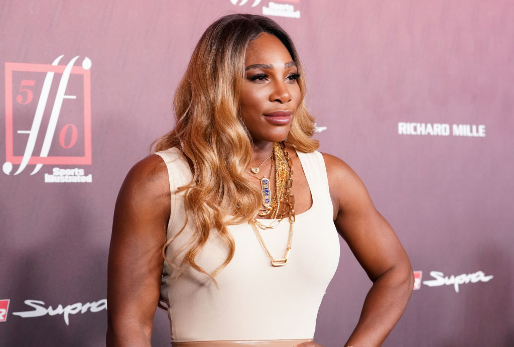 Serena Williams attends Sports Illustrated Fashionable 50 at The Sunset Room on July 18, 2019 in Los Angeles, California. (Photo by Rachel Luna/WireImage)