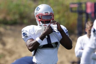 New England Patriots wide receiver Antonio Brown adjusts his gloves while working out during an NFL football practice, Wednesday, Sept. 11, 2019, in Foxborough, Mass. Brown practiced with the team for the first time on Wednesday afternoon, a day after his former trainer filed a civil lawsuit in the Southern District of Florida accusing him of sexually assaulting her on three occasions. (AP Photo/Steven Senne) thegrio.com