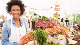 Black woman farmers market