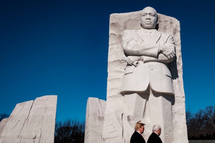 President Trump MLK Memorial theGrio.com