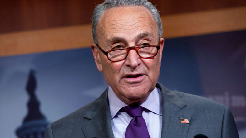 Democratic Senators Schumer, Durbin, and Stabenow Hold News Conference On The Hill