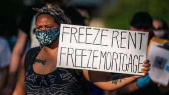 Protesters Call For Cancellations Of Rents And Mortgages In Minneapolis