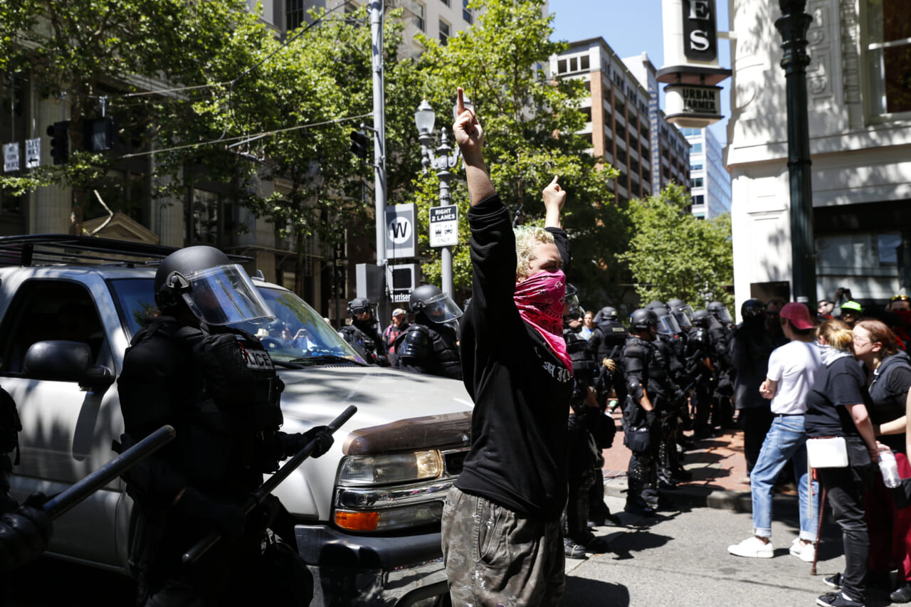 Portland protest thegrio.com