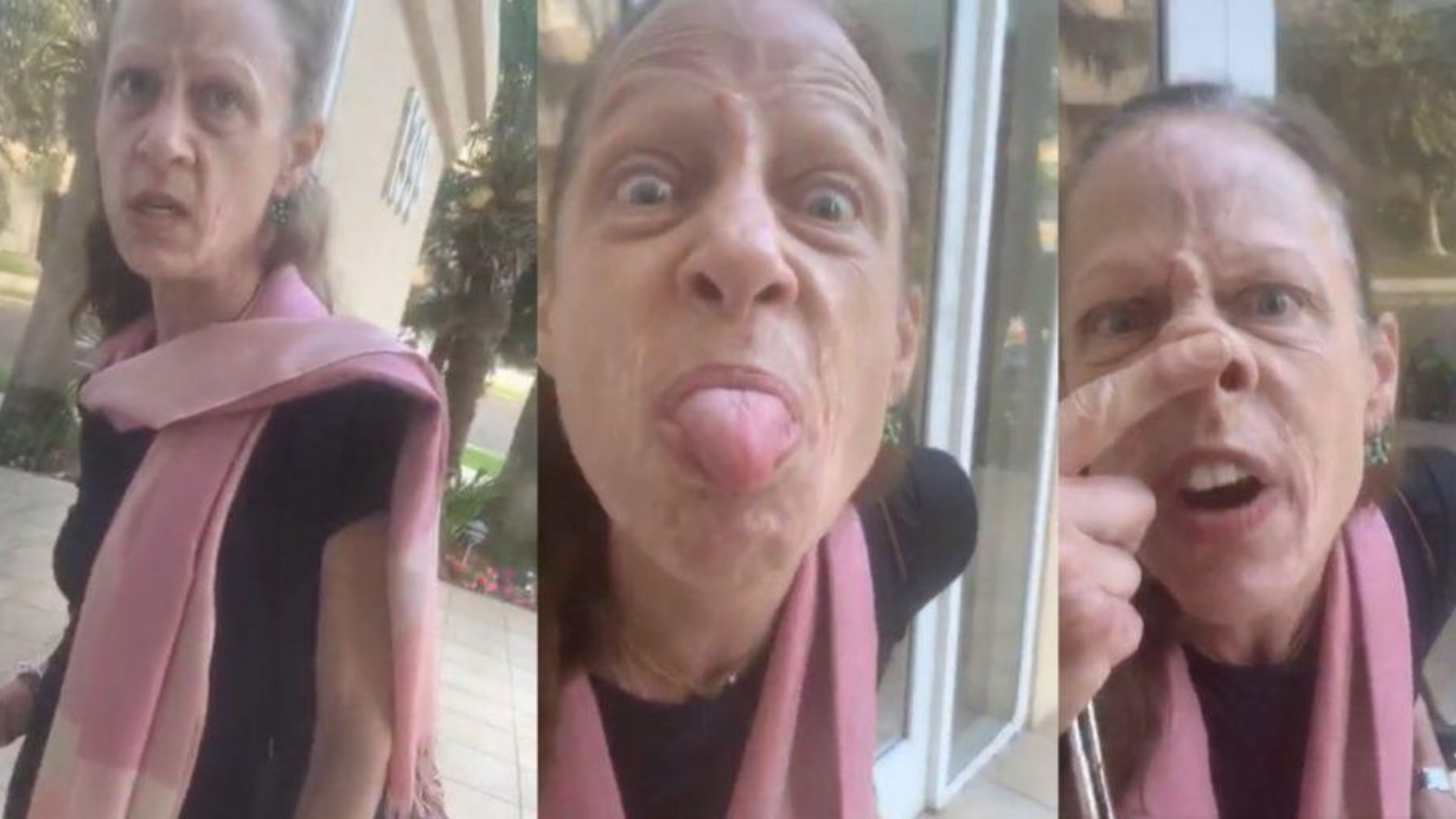 Woman stops Black Postmates driver from entering building in viral video