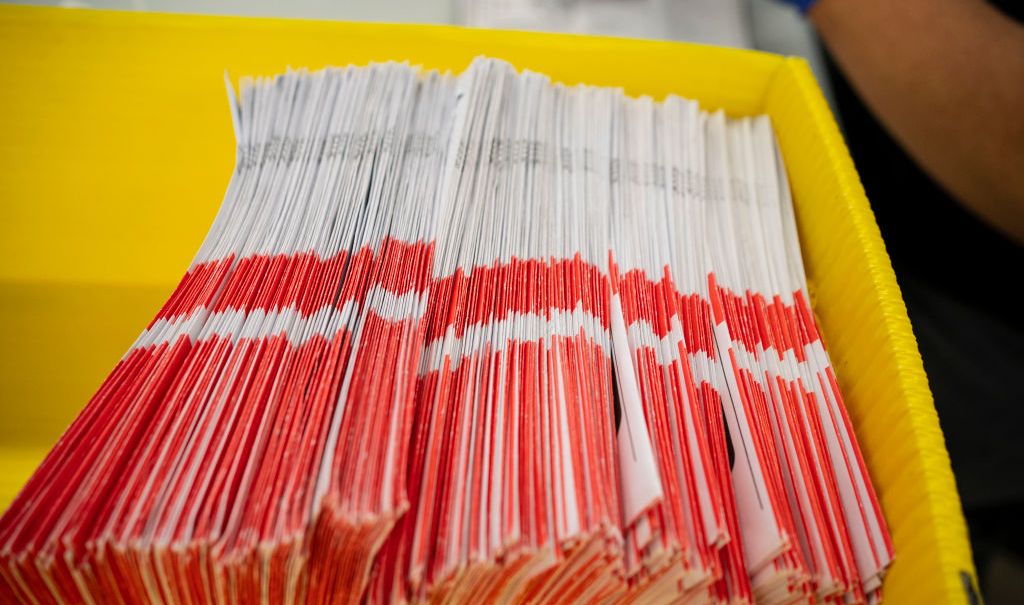 Mail-In Ballots Are Processed For Washington's Primary Election