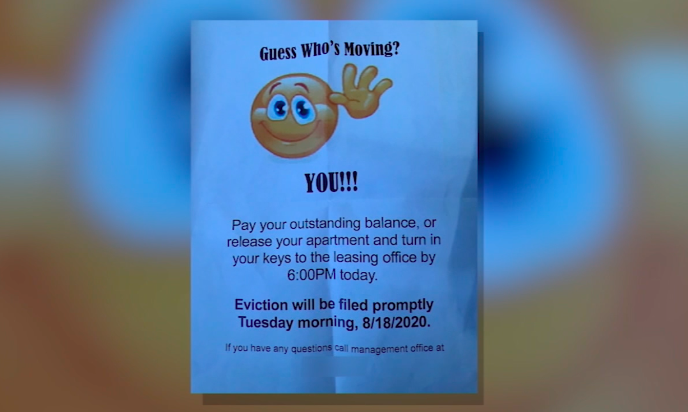 Black Texas mother given eviction notice with smiling emoji