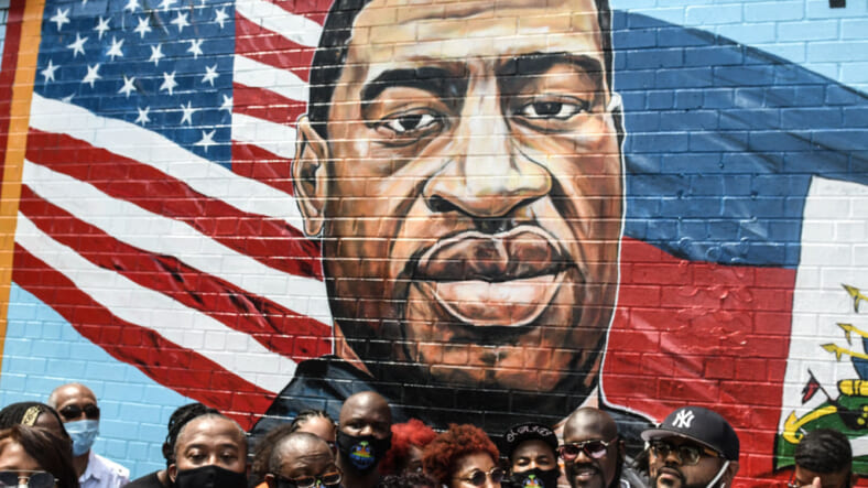 George Floyd's Brother Attends Unveiling Of Memorial Portrait In Brooklyn