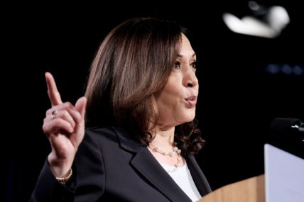 Vice Presidential Candidate Kamala Harris Delivers Remarks In Washington DC