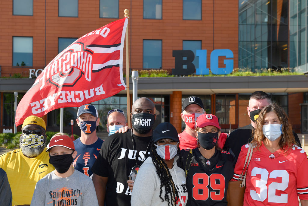 Parents of Big Ten Football Players Protest Conference Decision to Postpone Football Season