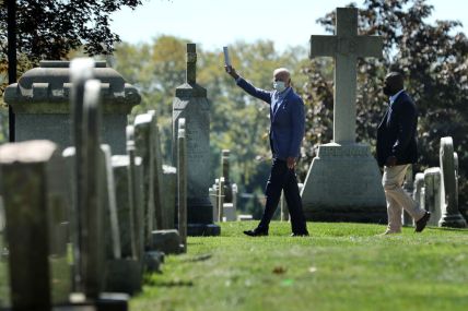 Democratic Presidential Nominee Joe Biden Attends Church In Wilmington