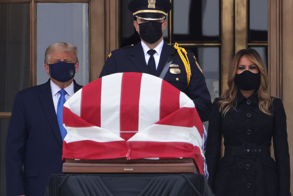 Justice Ruth Bader Ginsburg Lies In Repose At Supreme Court