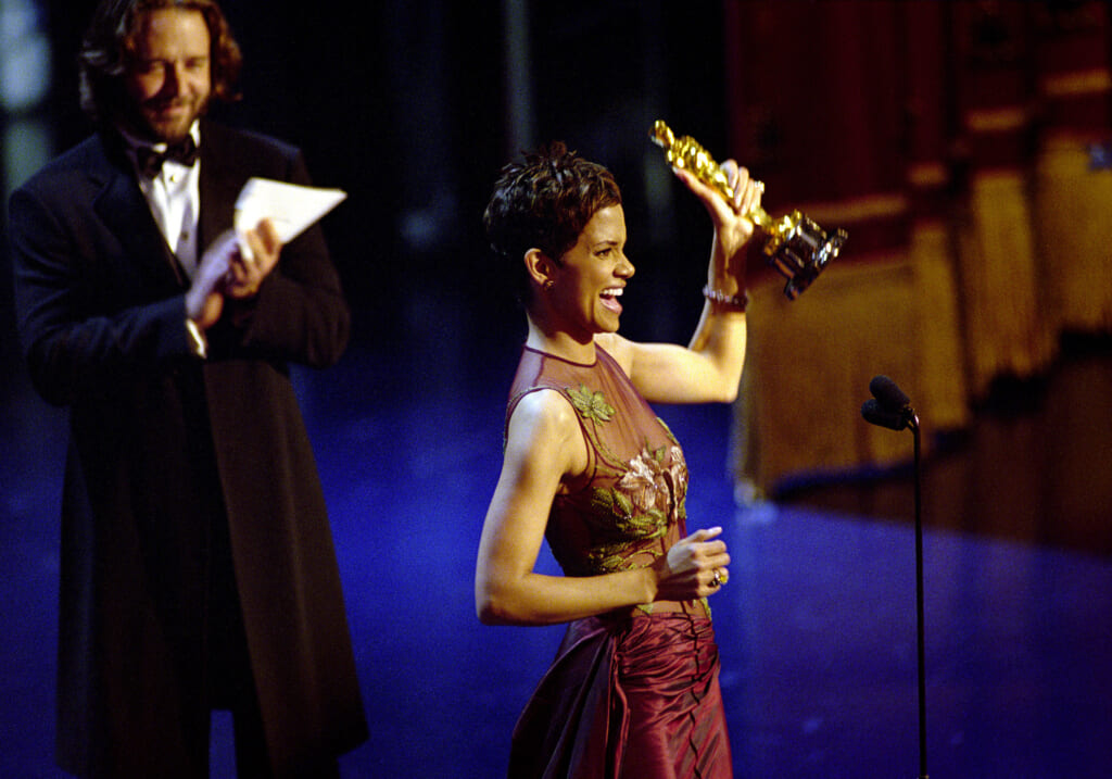 Oscar Winner Halle Berry Winner Accepts The Best Actress Academy Award For Her Performan...