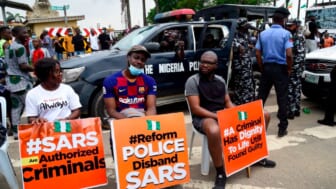 Nigerians protest police brutality #EndSARS