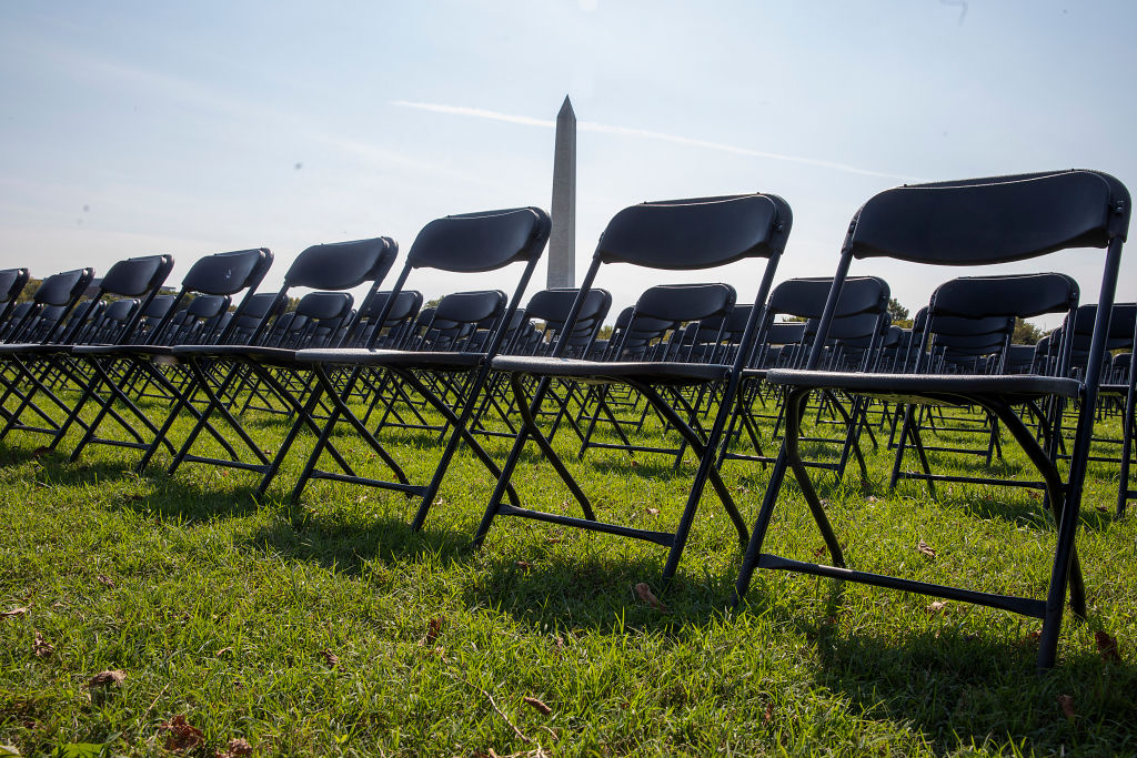 20,000 Empty Chairs Placed Near White House To Remember 200,000 Lives Lost To COVID-19