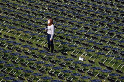 20,000 Empty Chairs Placed Near White House To Remember 200,000 Lives Lost To COVID-19