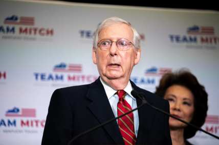 Sen. Mitch McConnell Holds Press Conference To Discuss Election Results