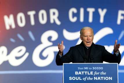 Barack Obama Campaigns With Joe Biden In Michigan 3 Days Ahead Of Election