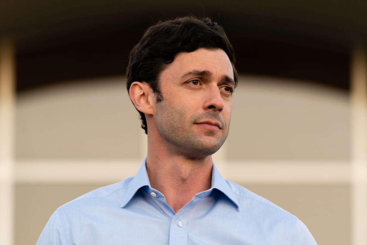 Georgia Democratic Nominees For Senate Rev. Warnock And Ossoff Attend Rally In Jonesboro